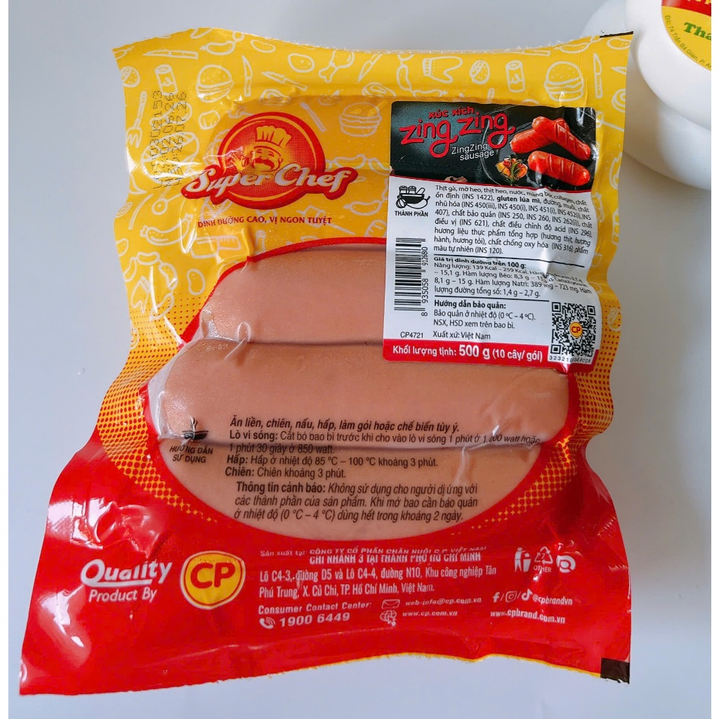 500g Xúc Xích Đức Zing Zing CP