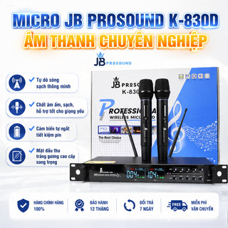 MICRO JB PROSOUND K-830D 2026 Tiếng Hay Chống Hú Tốt , Hát Nhẹ, Tự Ngắt, Gia Tốc Bảo Vệ Loa.