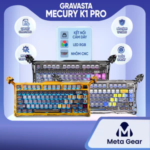 Bàn phím cơ Gravasta Meucry K1 Pro - Bàn phím cơ gaming cắm dây, Switch từ tính Rapid Trigger, Khung nhôm CNC