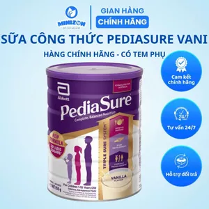 Sữa PediaSure Úc nắp tím 850g - Sữa bột dinh dưỡng tăng cân tăng chiều cao cho bé - Minizon Kids