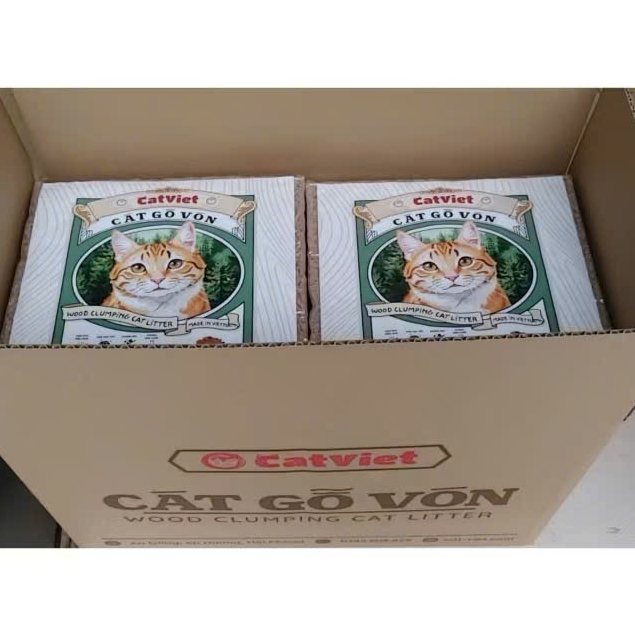 Cát Gỗ Vón Cho Mèo 4,5L – Cát Vệ Sinh Mèo Ít Bụi, Khử Mùi Tốt, Organic 100%