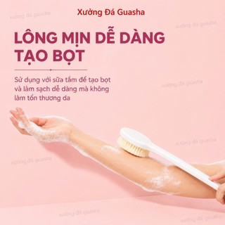 Bàn Chải Tắm Nhật Bản Cán Dài Lông Mềm Mịn Giúp Làm Sạch Cơ Thể Tẩy Da Chết Nhẹ Nhàng Giúp Da Mịn Màng- Bàn Chải Kì Lưng