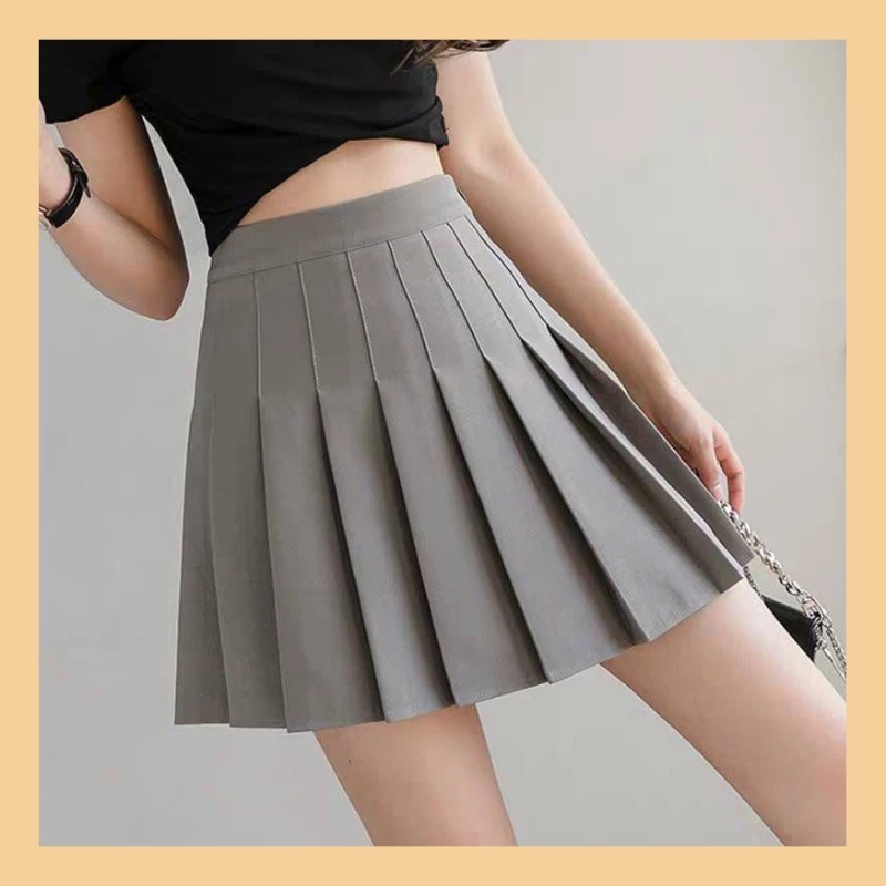 Chân Váy xếp ly UNDERCOOL Tenis Lưng Cao Kiểu Tennis Skirt Chất Tuyết Mưa LIVE CV05