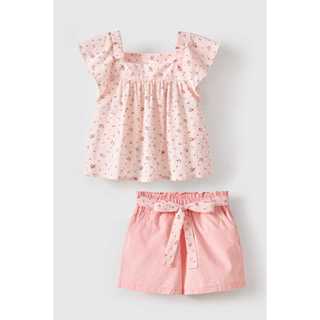 Bộ quần áo ngắn tay bé gái Rabity 959.005