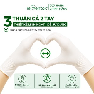 [KHÔNG BỘT] Hộp 100 Cái Bao Tay Cao Su NITRILE Regentox, Dòng Procare Cao Cấp, Chuẩn Y Tế, Đầu Ngón Tay Nhám