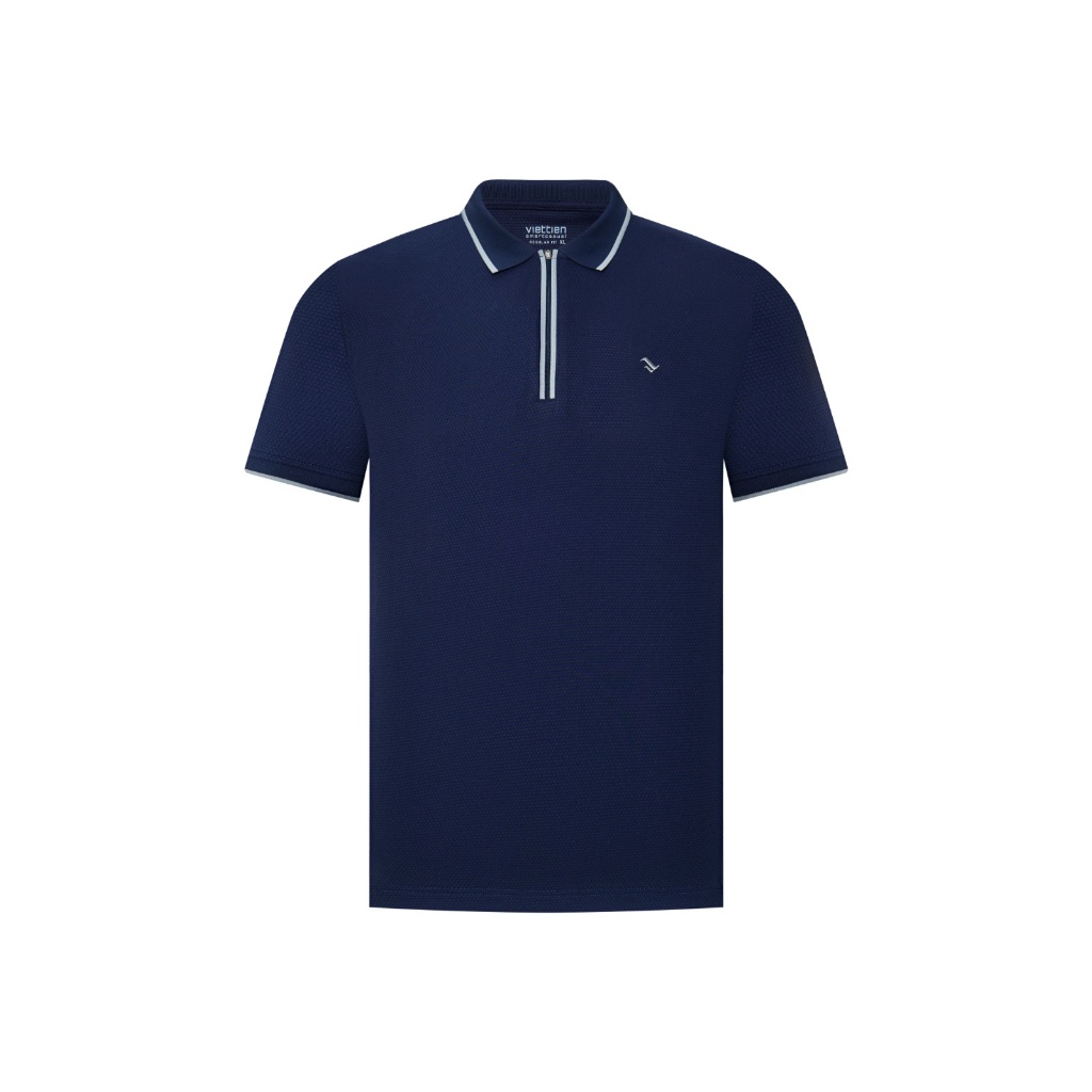 Áo thun Polo trụ dây kéo không túi VIETTIEN SMART CASUAL vải Cotton form REGULAR FIT VT00000676