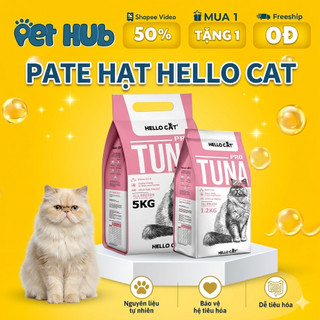[TUNA] Hạt HELLO CAT Vị Cá Ngừ Thức Ăn Khô Dành Cho Mèo Giảm Mùi Hôi Phân