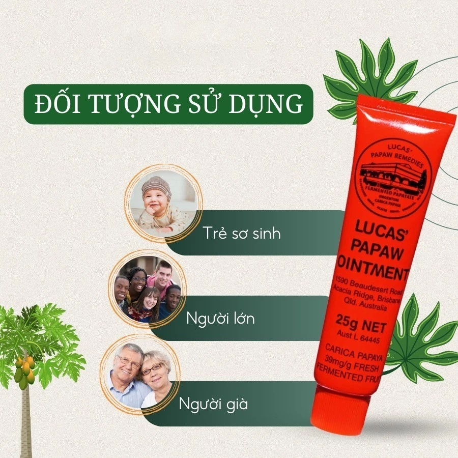 Kem đu đủ đa năng Lucas Papaw Ointment 15g / 75g – Dưỡng ẩm, làm dịu da, dùng cho môi & da khô