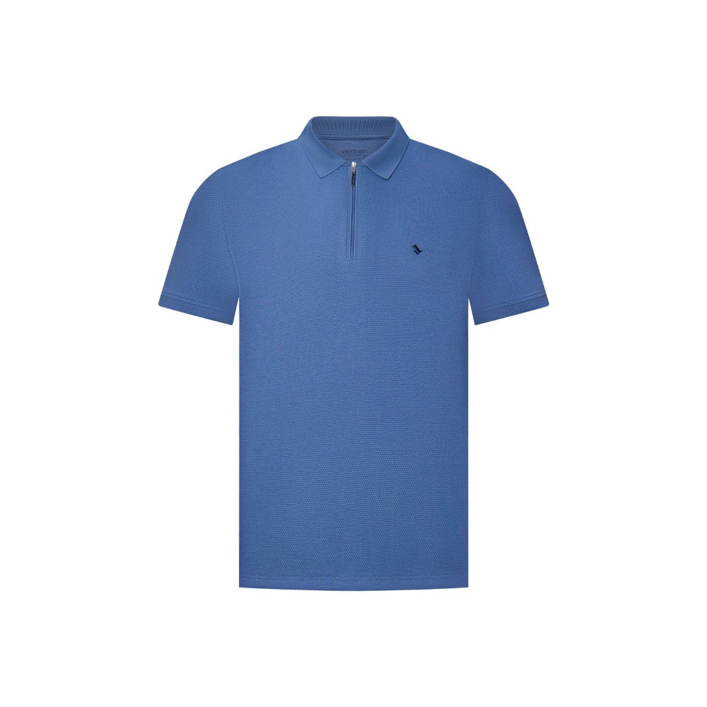 Áo thun Polo trụ dây kéo không túi VIETTIEN SMART CASUAL vải Cotton form REGULAR FIT VT00000678