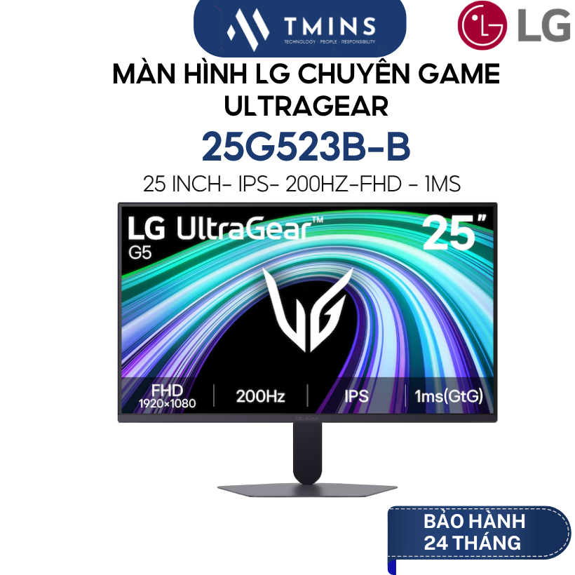 Màn hình LG chuyên game UltraGear 25G523B-B 25" IPS 200Hz FHD - Hàng chính hãng