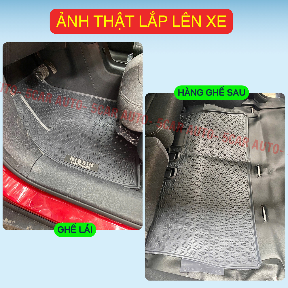 Thảm Lót Sàn Cao Su Xe Limogreen, VF3,  VF5, VF6, VF7, VF8, VFE34, Fadil, Herio, Nerio, MPV7, EC Van, Minio green