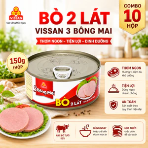 Bò 2 Lát 3 Bông Mai Vissan – Chính Hãng Date 2029, HSD 36 Tháng, Ăn Liền Tiện Lợi