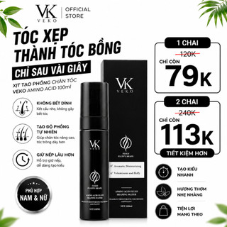 Xịt Tạo Phồng Chân Tóc VEKO Amino Acid 100ml - Xịt Giữ Nếp Tóc Tự Nhiên, Không Bết Dính, Tạo Kiểu Tóc Nam Nữ
