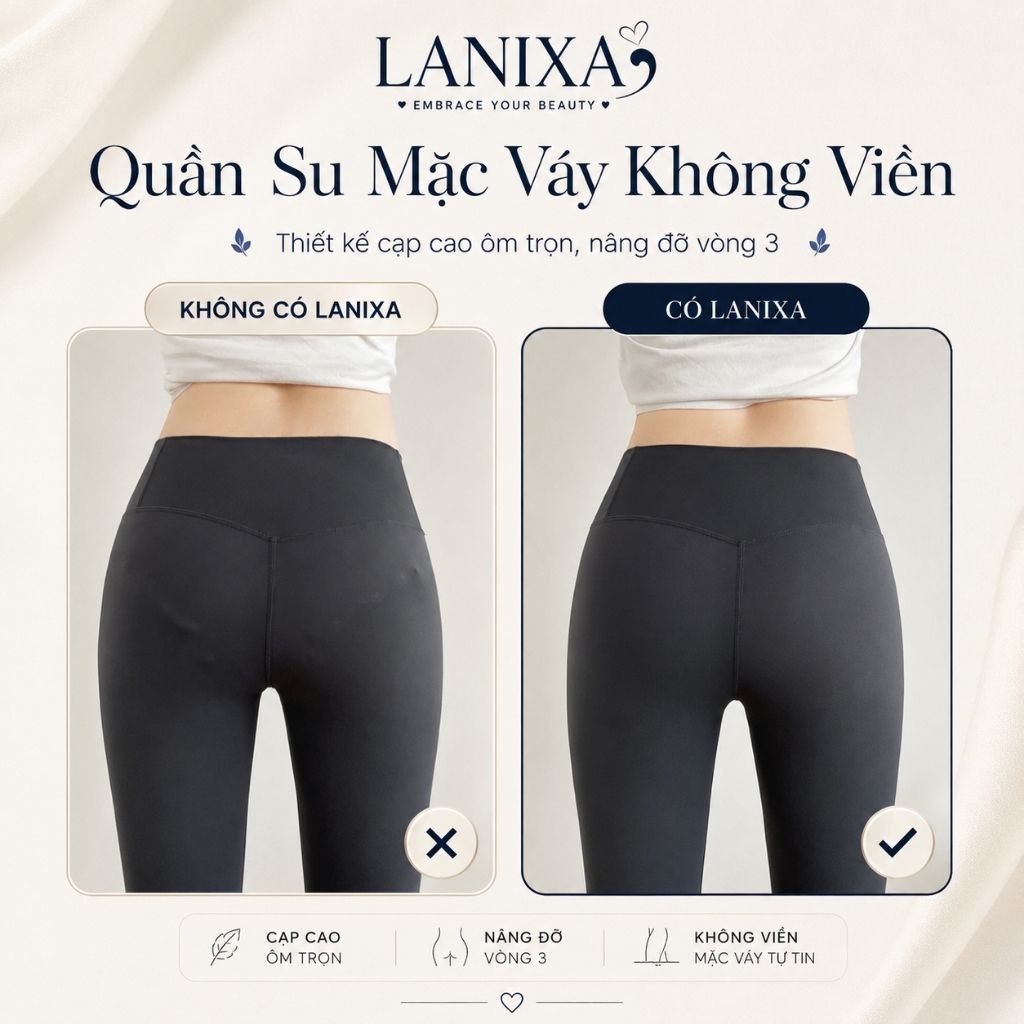 [Hỏa Tốc]  Quần bảo bộ cao cấp thoáng mát, Quần lót su mặc váy ôm body, không lộ viền LANIXA V8205