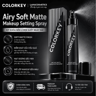 Xịt khoá nền Colorkey Airy Soft Matte Makeup Setting Spray - 30ml
