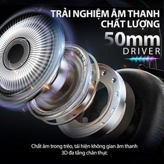 Tai nghe chụp tai gaming có dây RH G50 ROBOT chính hãng không đau tai bảo hành 12 tháng