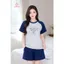 ST9412 Đồ bộ mặc nhà nữ cotton compact áo cộc quần sooc