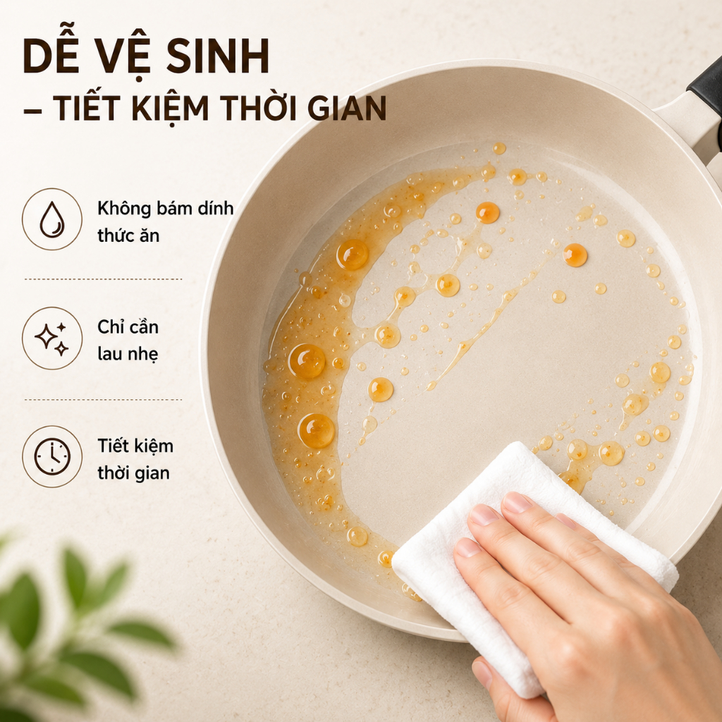 Chảo phủ sứ Ceramic chống dính đáy từ The Eco Daelux bền đẹp nhôm đúc nguyên khối | BigBuy360 - bigbuy360.vn