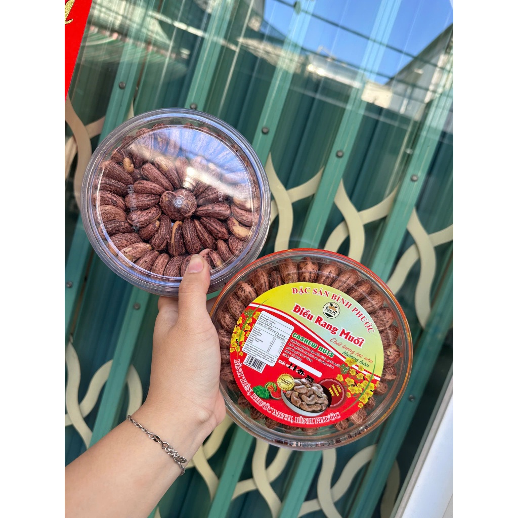 🥜 HẠT ĐIỀU RANG MUỐI LOẠI 1 – HỘP 500G- HSD 12 THÁNG- HẠT TO, GIÒN BÉO, THƠM NGON KHÓ CƯỠNG!