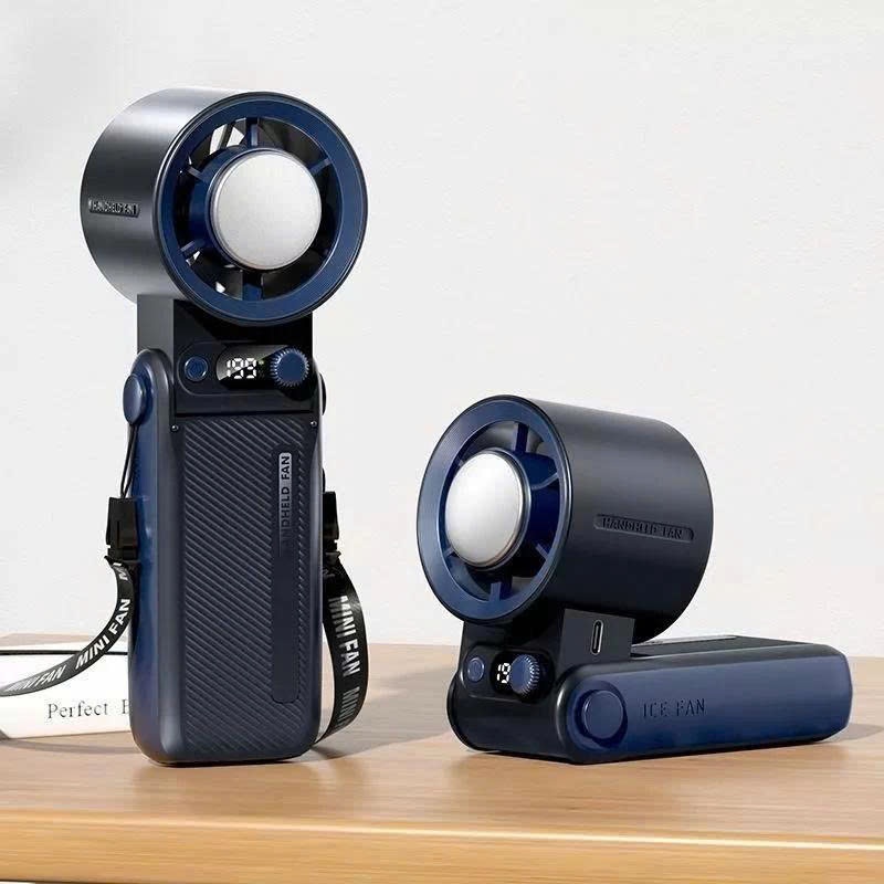[BÁN CHẠY]Quạt Cầm Tay Mini Sò Lạnh Dung Lượng 10.000mAH Làm Mát Sò Lạnh 199 Tốc Độ Gió Gấp Gọn Tặng Kèm Dây Đeo Cổ