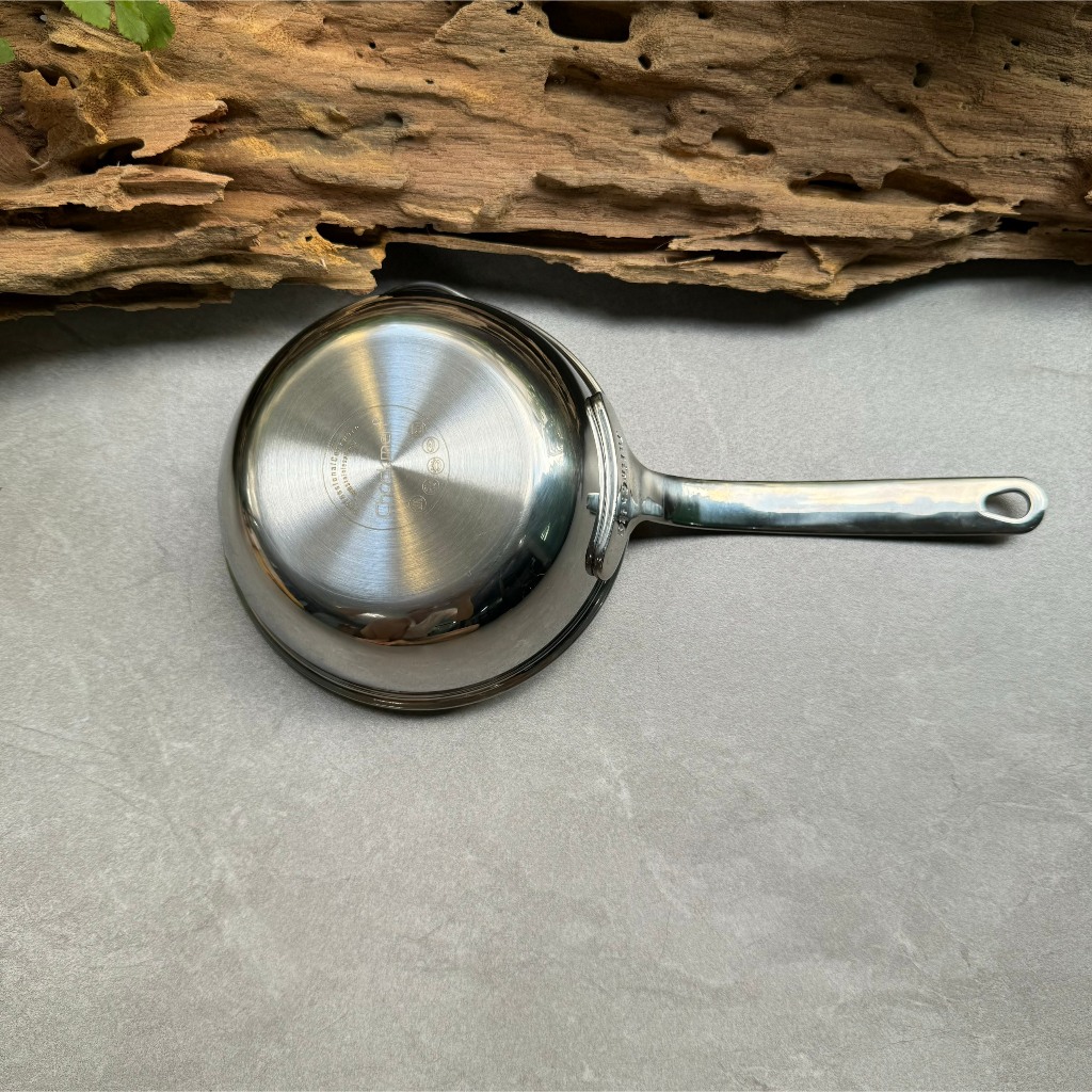 Quánh Chảo + Nắp  KINSGEM by Chockmen Inox 18/10 Size 12Cm Chảo Chiên Rán Quánh Ăn Dặm Kèm