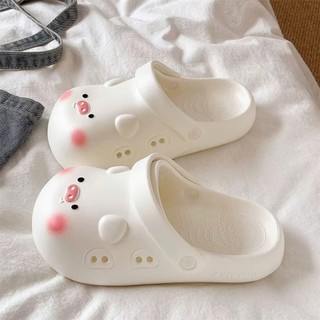 Dép Sục Heo Má Hồng Siêu Cute, Đế Mềm Chống Trượt, Êm Chân, Đi Trong Nhà & Ngoài Trời - Đoàn Shoes - A48