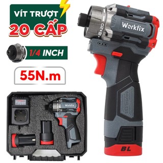 [Tặng 5 mũi] Máy Khoan Đục Bê Tông Điện Workfix WF-RH1200AVS Chức Năng có Búa, Động cơ Đồng