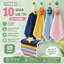 Combo 10 Khăn lau tay, khăn nhà bếp 30x30cm lông cừu san hô siêu thấm hút, mềm mịn, màu sắc dễ thương