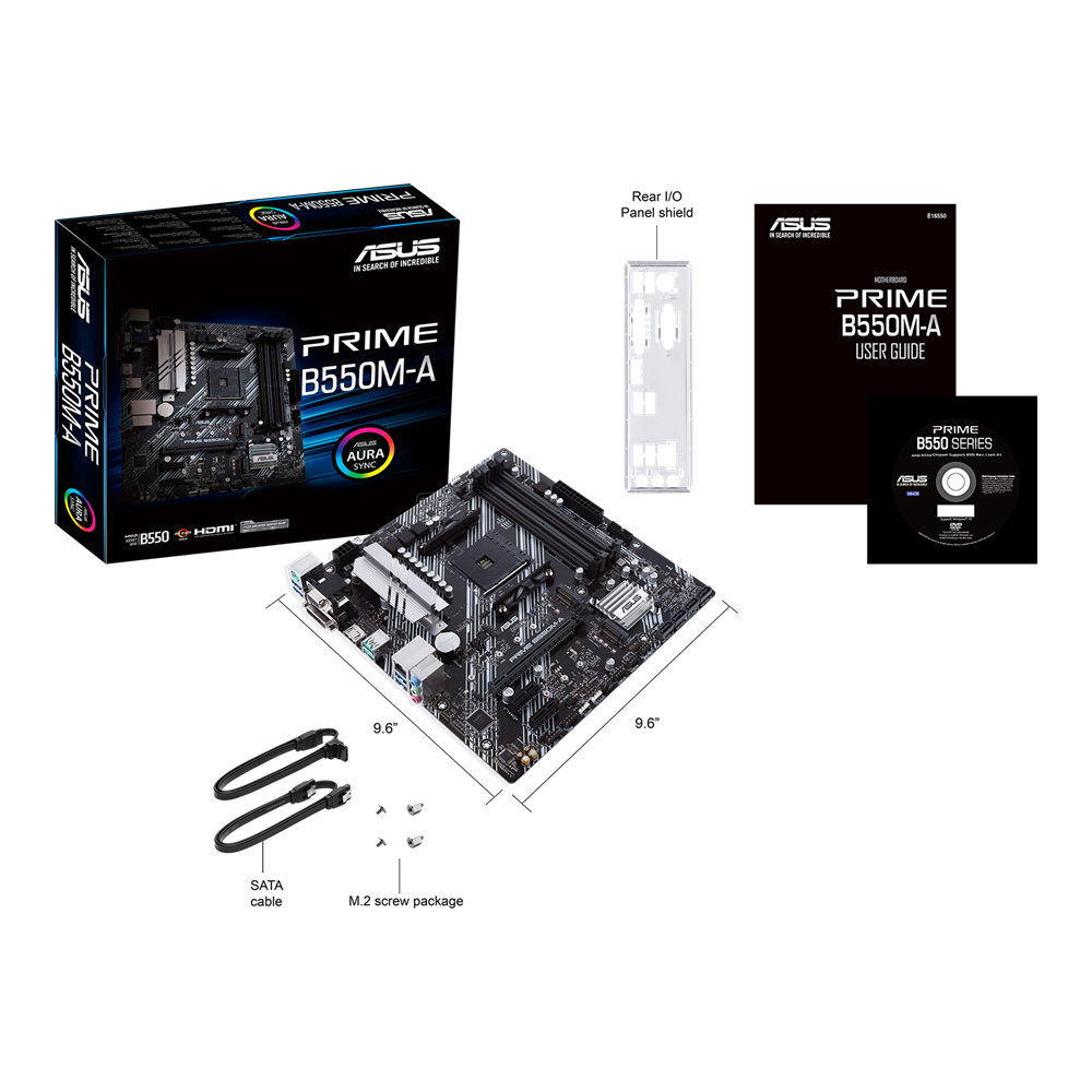 Mainboard ASUS Prime B550M-A (AMD Ryzen AM4 | 4x DDR4 | RGB Aura Sync) - Chính hãng | BigBuy360 - bigbuy360.vn