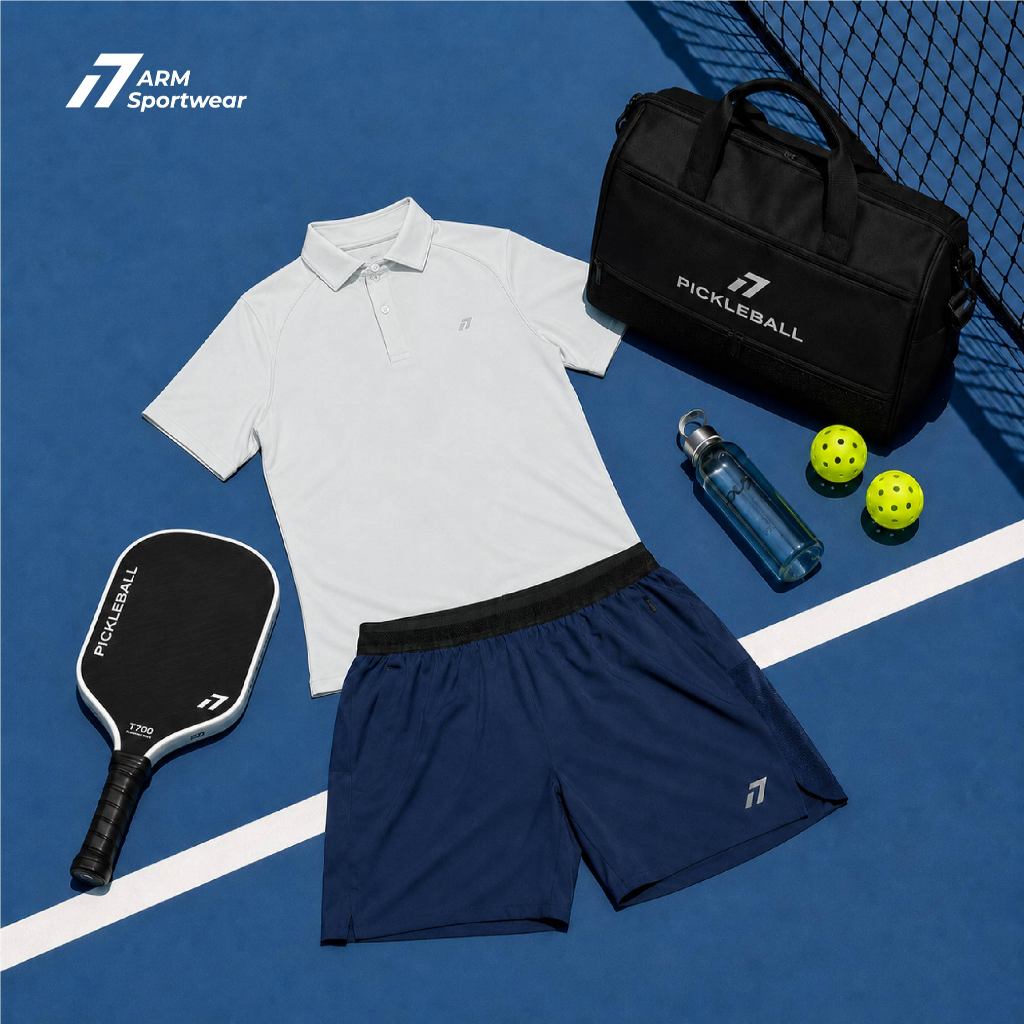 Áo Polo Nam Thể Thao Active ARM Sportwear, Áo thể thao đa năng Gym Chạy bộ Pickleball Tennis thoáng khí thấm hút