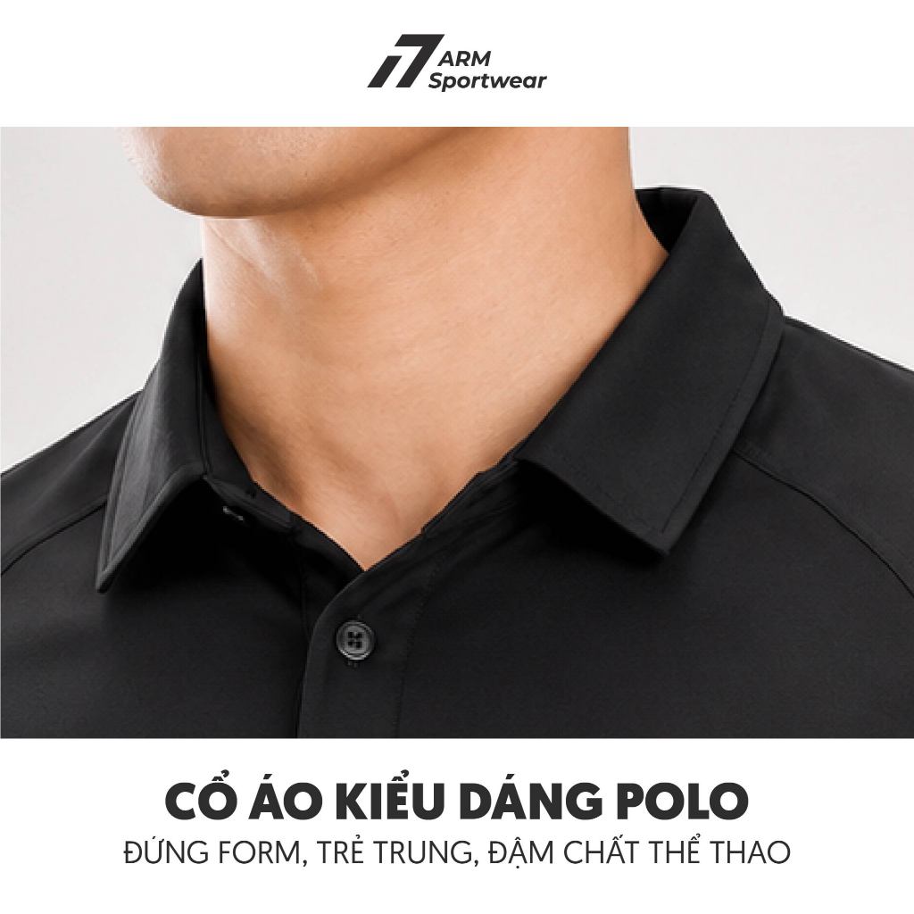 Áo Polo Nam Thể Thao Active ARM Sportwear, Áo thể thao đa năng Gym Chạy bộ Pickleball Tennis thoáng khí thấm hút