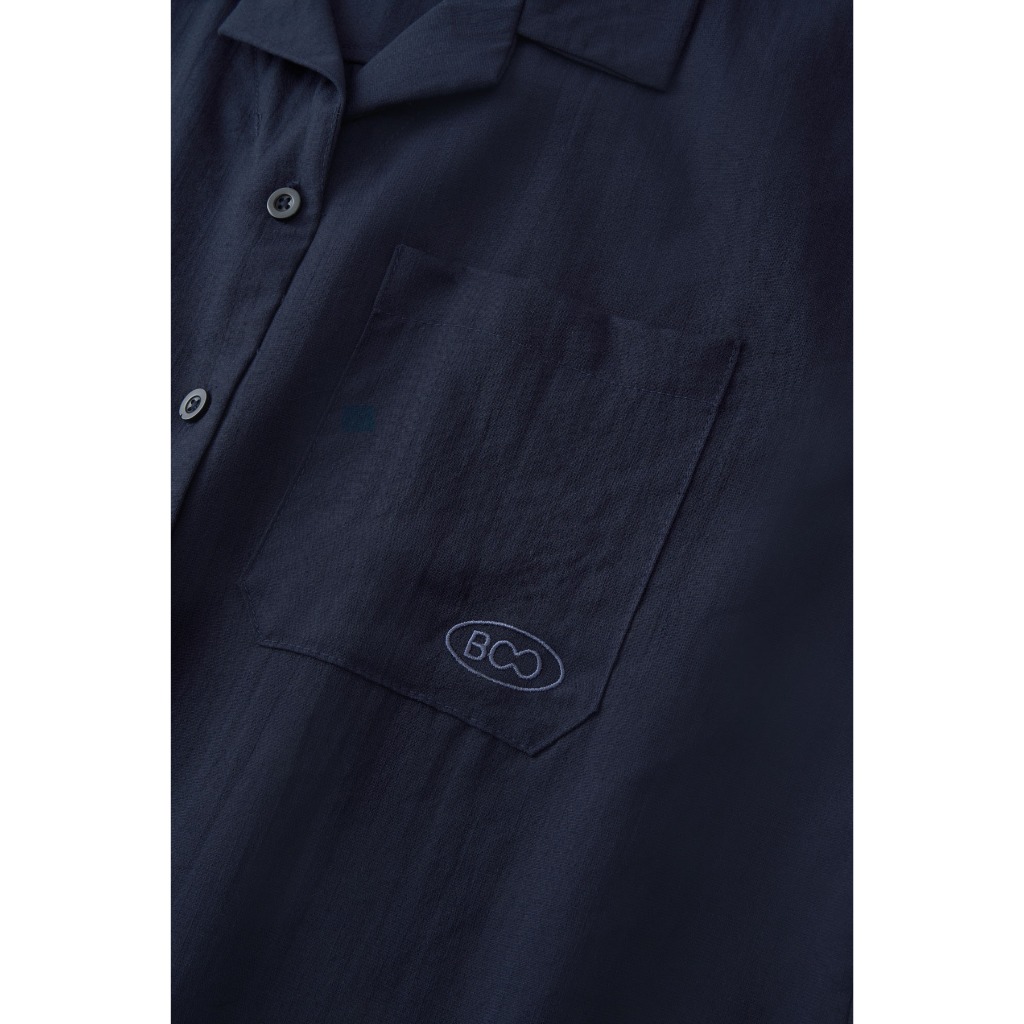 Áo Sơ Mi BOO Nam Chất Liệu Linen Cổ Cuba Form Oversized Thiết Kế Trẻ Trung Thích Hợp Đi Chơi