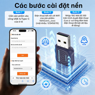 Carlinkit Mini Ultral Carplay không dây siêu nhỏ 2 trong 1Thiết bị chuyển CarPlay & Android Auto không dây cho ô tô