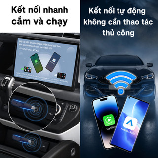 Carlinkit Mini Ultral Carplay không dây siêu nhỏ 2 trong 1Thiết bị chuyển CarPlay & Android Auto không dây cho ô tô