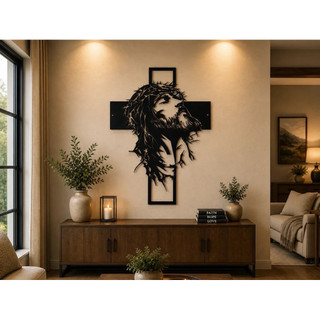 Tranh Kim loại Chúa Jesu - Decor - Tranh treo tường - phòng khách, phòng thờ, phòng ngủ,..quà tặng ý nghĩa