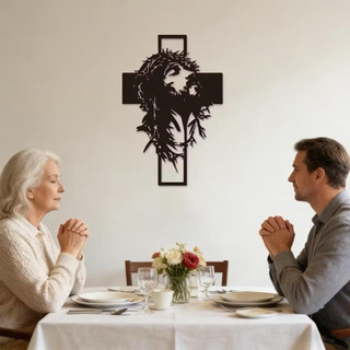 Tranh Kim loại Chúa Jesu - Decor - Tranh treo tường - phòng khách, phòng thờ, phòng ngủ,..quà tặng ý nghĩa