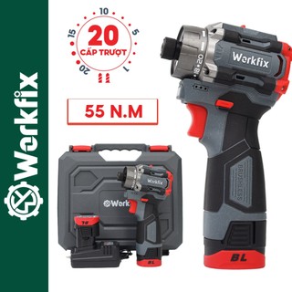 [Tặng 5 mũi] Máy Khoan Đục Bê Tông Điện Workfix WF-RH1200AVS Chức Năng có Búa, Động cơ Đồng