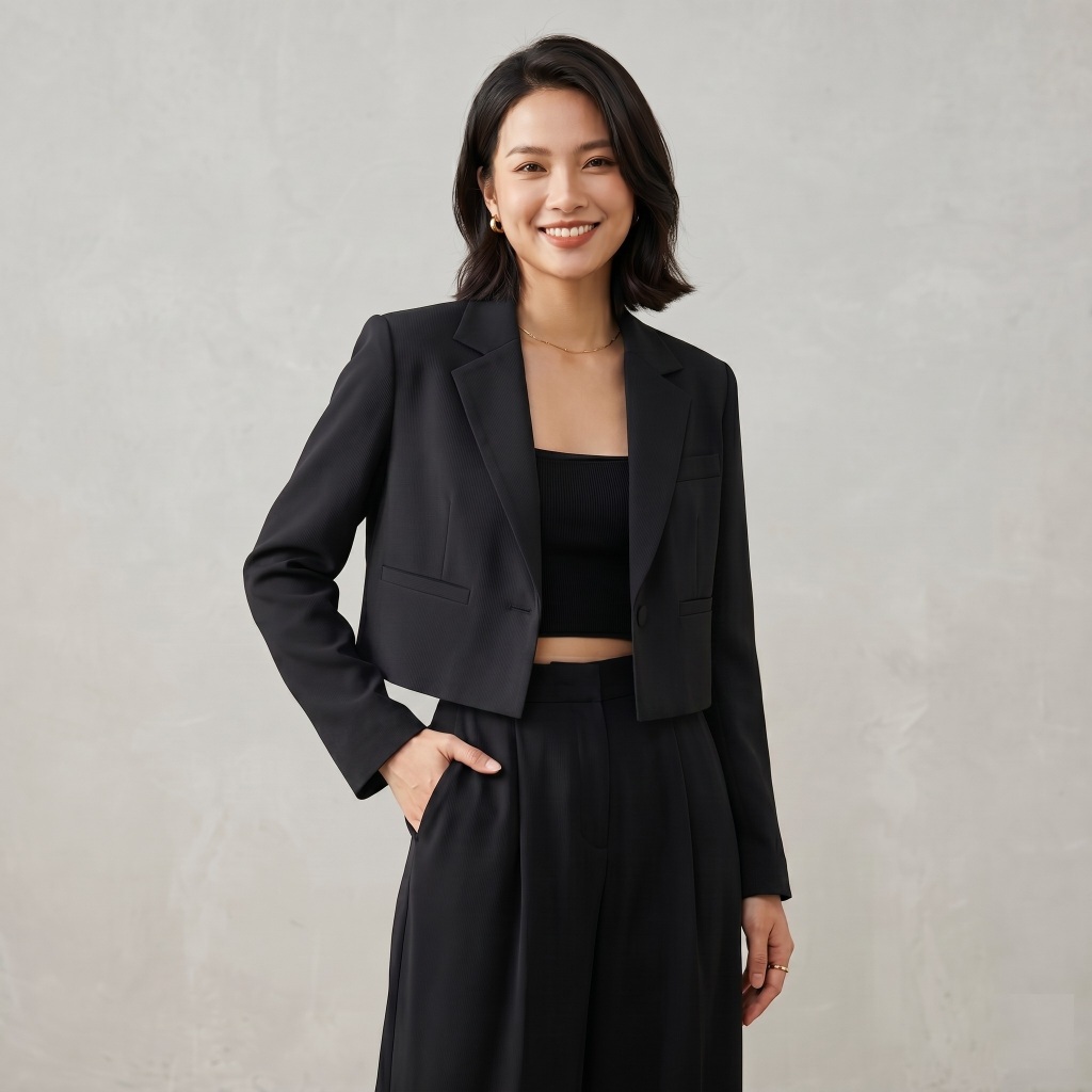 VẢI TRƯỢT MÀU ĐEN - MAY VEST, BLAZER, VÁY, QUẦN CÔNG SỞ...