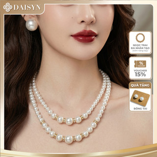 [ DAISYN ] N538 dây chuyền mang áo dài , dây chuyền cưới dâu chuyền hạt Ngọc hạt trai 2 sợi sang trọng cho nữ