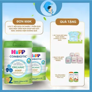 Sữa công thức HIPP Organic số 1,2,3 lon 350/400/800g Bò & Dê hỗ trợ phát triển toàn diện MECAHEO