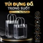 TÚI ĐỰNG ĐỒ TRONG SUỐT KÍCH THƯỚC 15x13x7cm