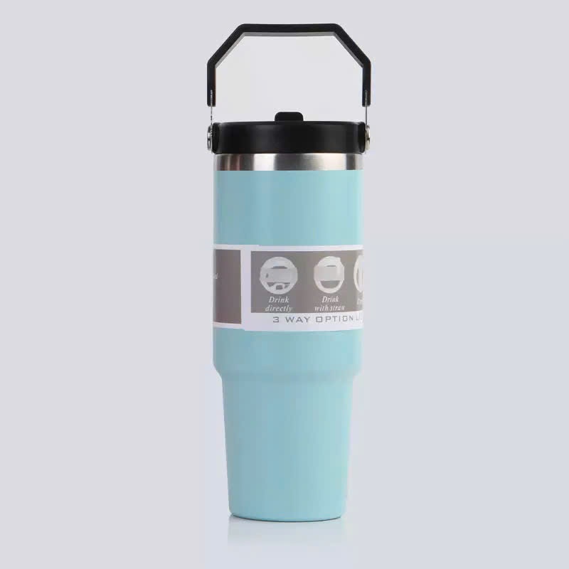 Ly Giữ Nhiệt Kèm Ống Hút Dung Tích Lớn 900ml-Chất Liệu INOX Thiết Kế Tiện Dụng Sang Trọng nhiều màu