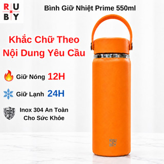 Bình Giữ Nhiệt 550ml RuBy Prime RBM00550 Đa Màu Sắc, Inox 304, Giữ Nhiệt Tốt, Khắc Tên Theo Yêu Cầu