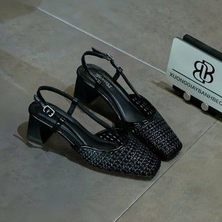 Sandal cói cột dây phong cách Boho lãng mạn cao 3 phân và 5 phân Giày Bánh Bèo mã Giaycoisandal
