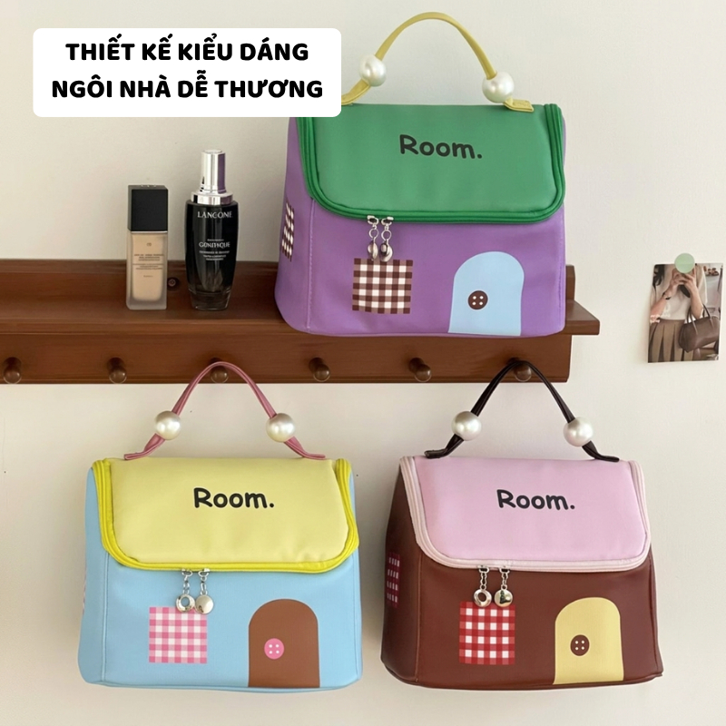 Túi Đựng Mỹ Phẩm, Đựng Đồ Makeup ENODA HOME, Túi Đựng Đồ Cá Nhân Cầm Tay, Dung Tích Lớn TUIPU011
