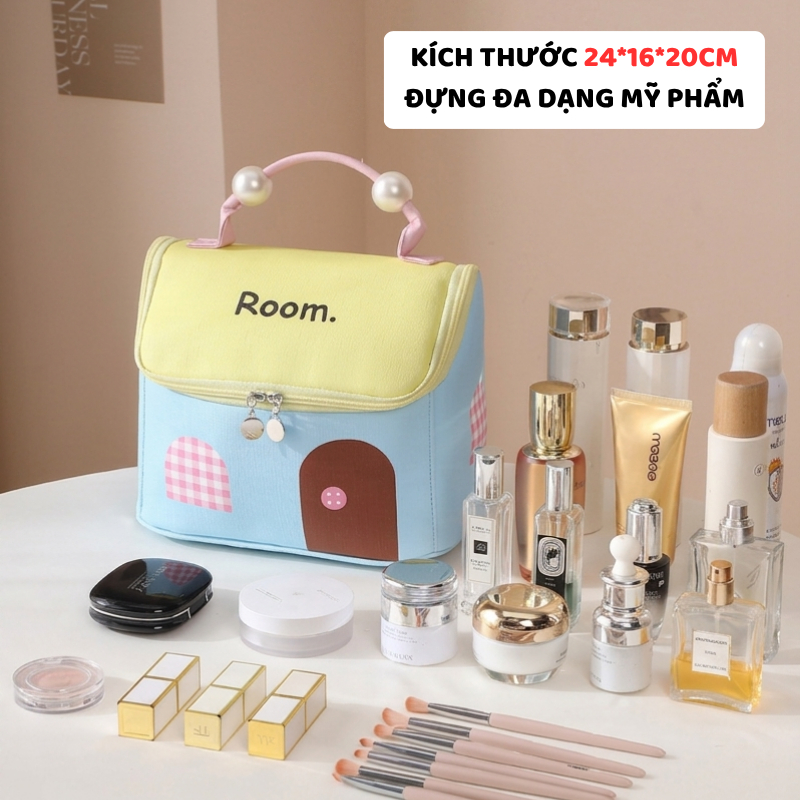 Túi Đựng Mỹ Phẩm, Đựng Đồ Makeup ENODA HOME, Túi Đựng Đồ Cá Nhân Cầm Tay, Dung Tích Lớn TUIPU011