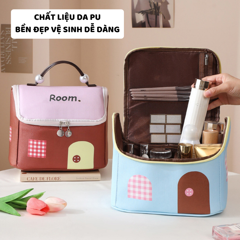 Túi Đựng Mỹ Phẩm, Đựng Đồ Makeup ENODA HOME, Túi Đựng Đồ Cá Nhân Cầm Tay, Dung Tích Lớn TUIPU011