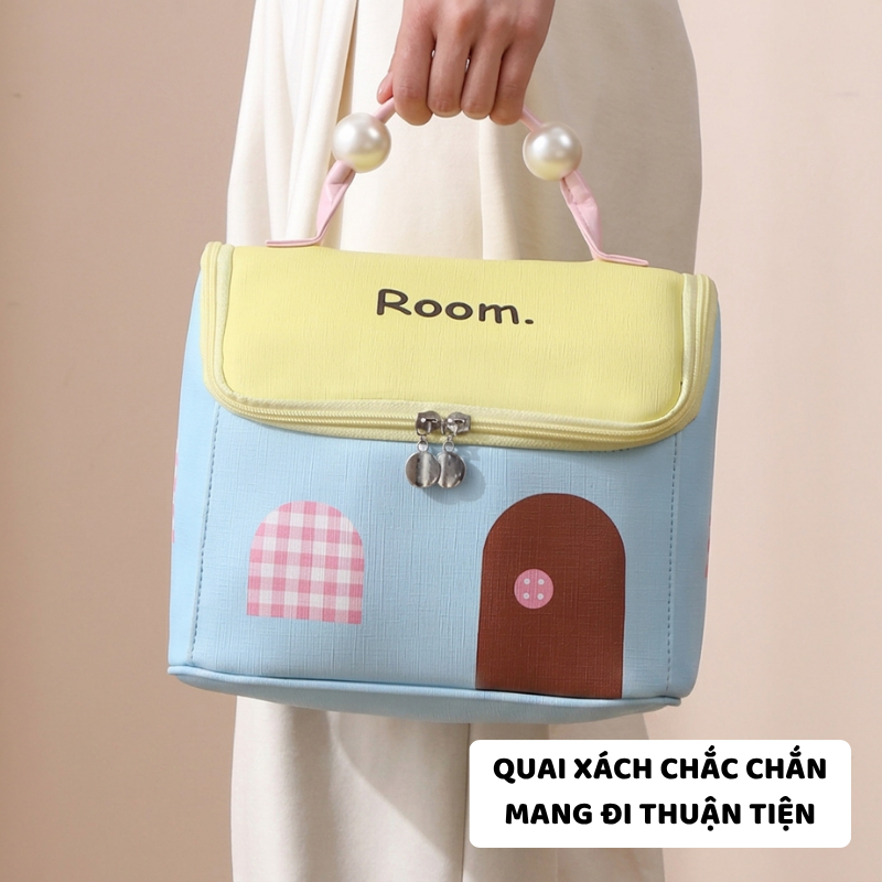 Túi Đựng Mỹ Phẩm, Đựng Đồ Makeup ENODA HOME, Túi Đựng Đồ Cá Nhân Cầm Tay, Dung Tích Lớn TUIPU011