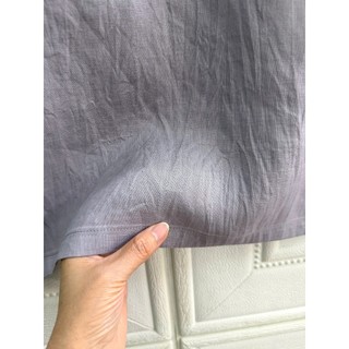 [JUNE LINEN] A22- Áo tay ngắn cổ tròn croptop LINEN TƯNG PREMIUM. Nhiều màu.