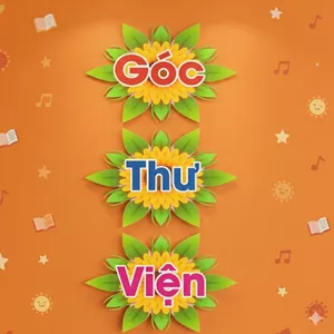 Set chữ GÓC THƯ VIỆN in Decal bóc dán cỡ 20x30cm đã cắt viền sẵn